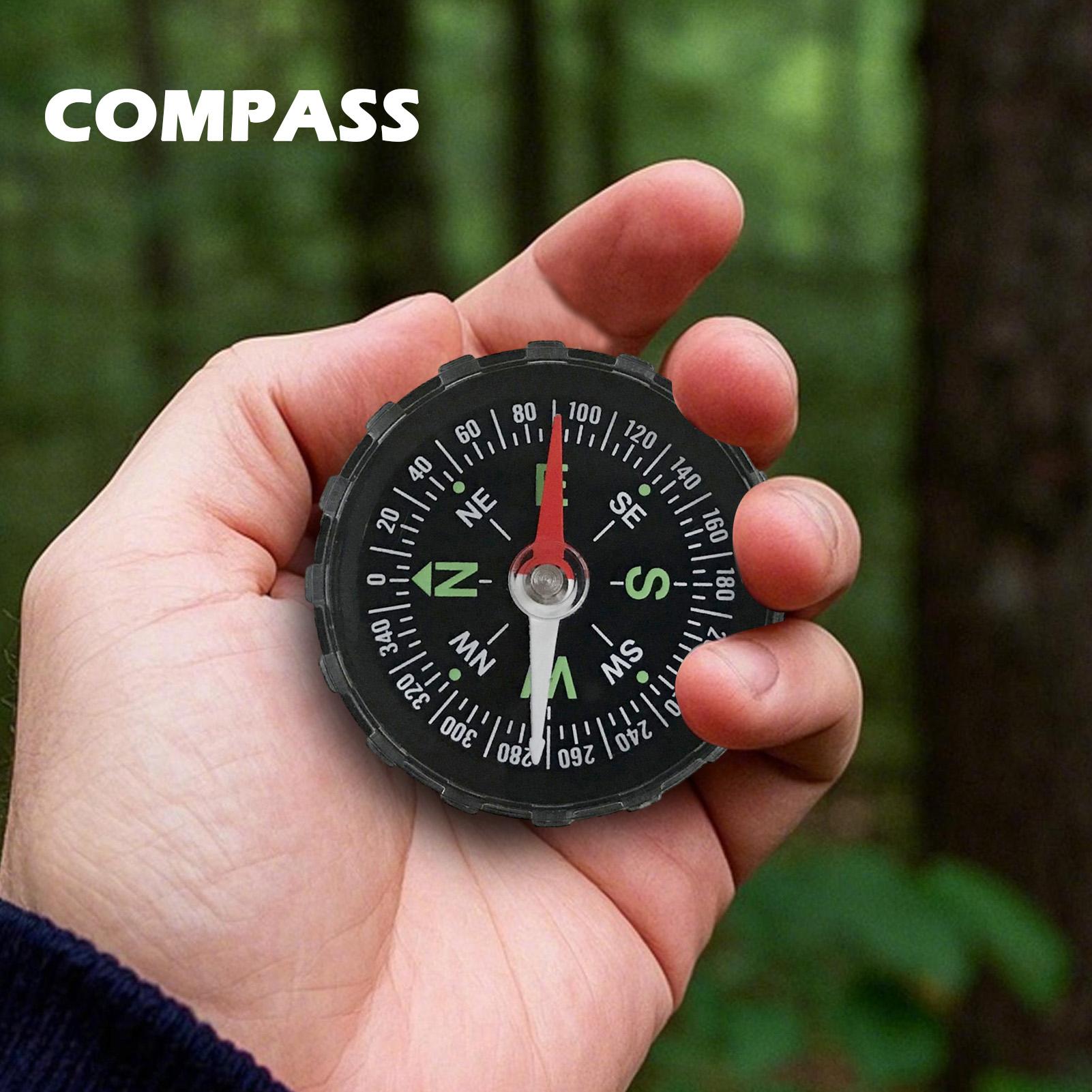 Compass Lensatic - Bussola da Escursionismo Impermeabile Multifunzionale con