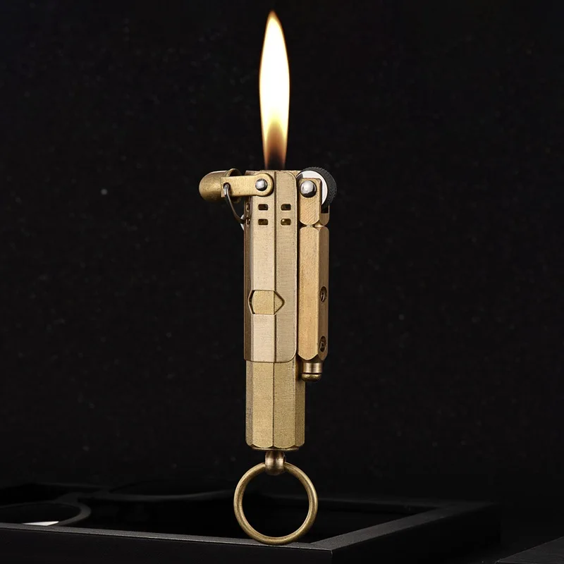 Fire Starting Kit - Nuovo Accendino Retrò in Rame Puro,