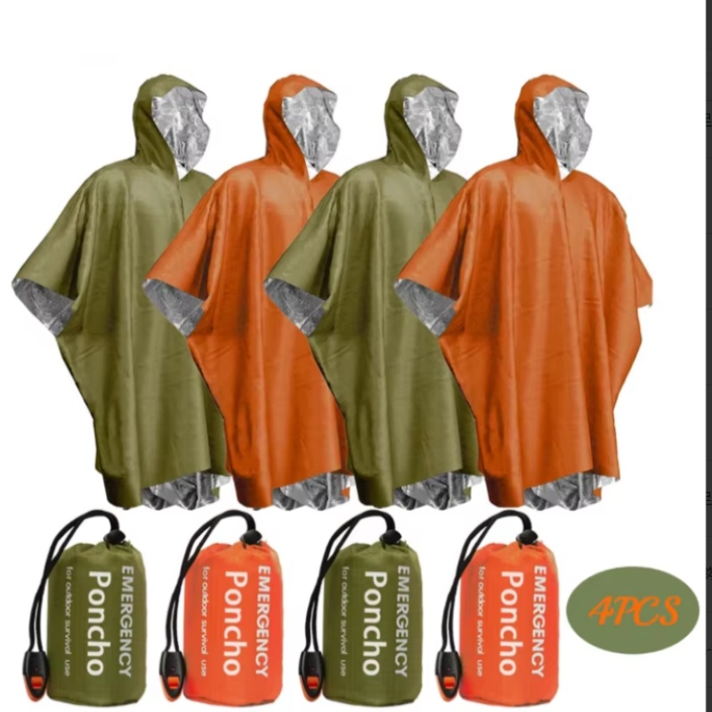 Set di 4 Pezzi di Poncho d'Eme - Survival Blanket Reflective recensione e prezzo